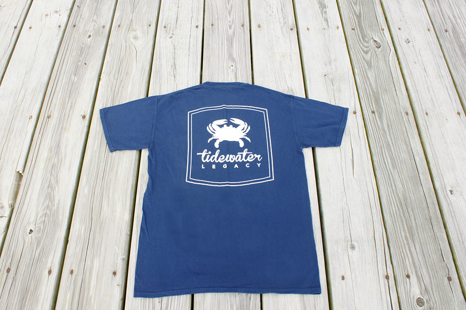 Navy and White Short Sleeve